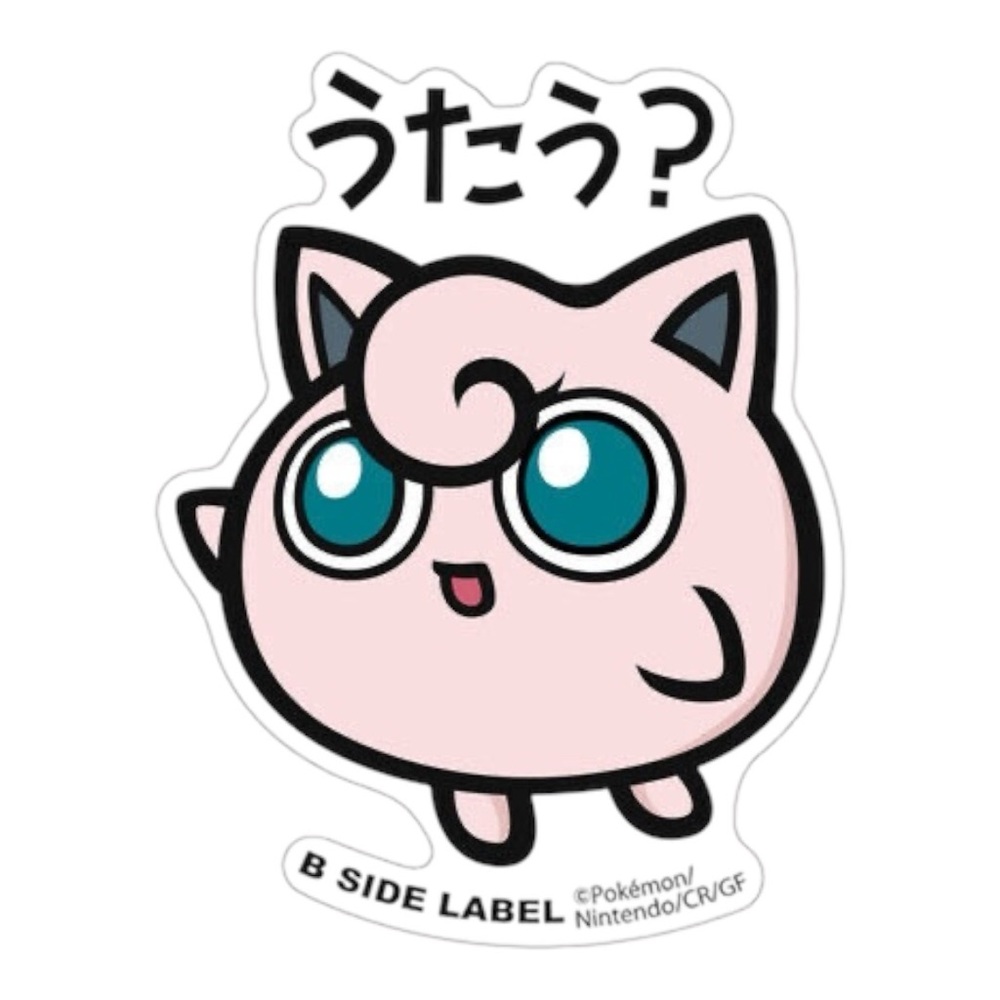B-SIDE LABEL POKÉMON JIGGLYPUFF STICKER - BRAND NEW, SEALED